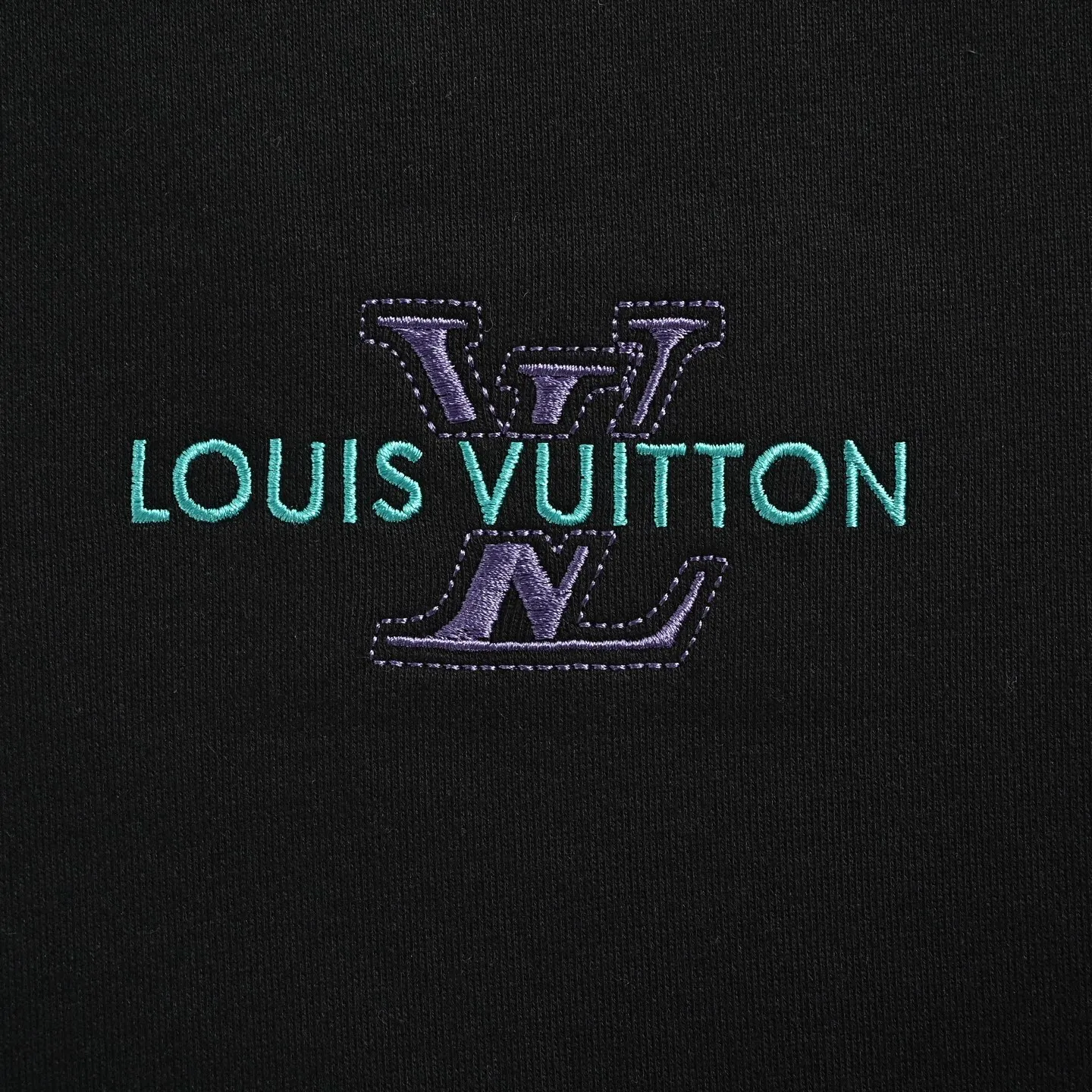Louis Vuitton/Louis Vuitton presbyopic letter embroidered round neck sweatshirt